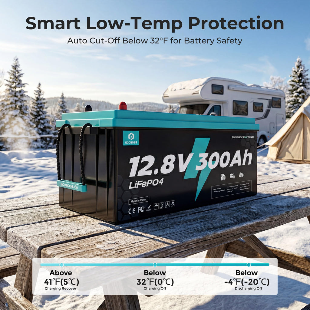 12V 300Ah LiFePO4 Deep Cycle Lithium Battery 2Pack W4714