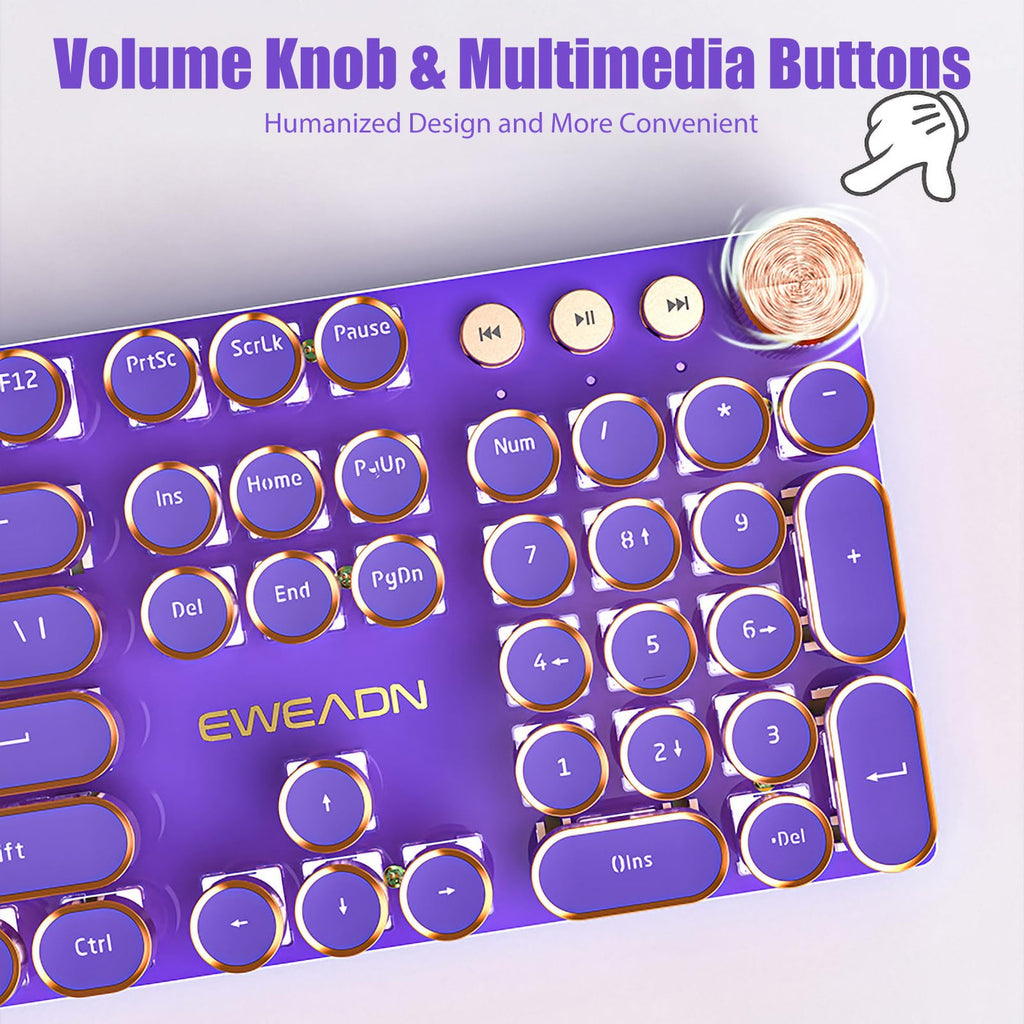White LED Backlit Mechanical Gaming Keyboard Y901855