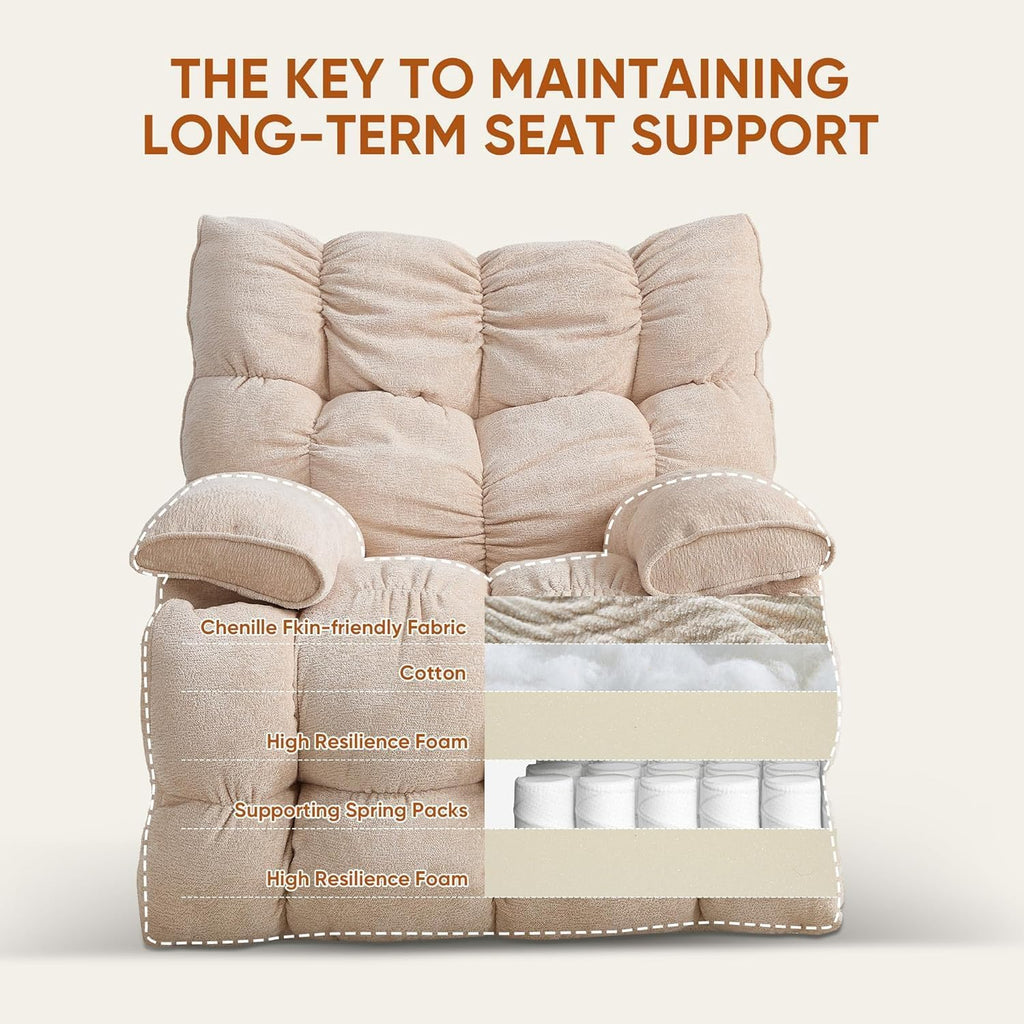 Oversized Swivel Rocker Recliner Chair Z8311
