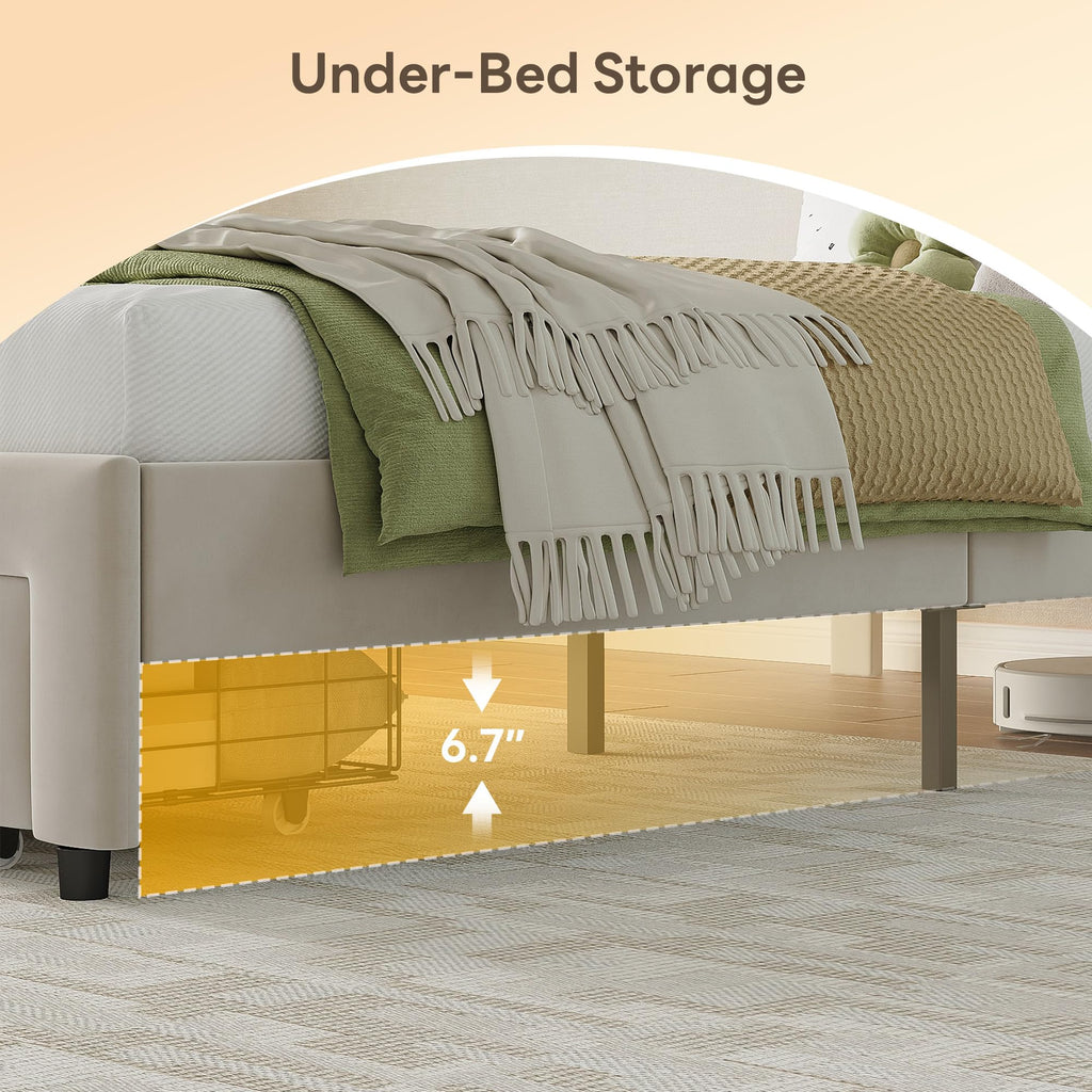 Twin Bed Frame with Storage Drawer S321512