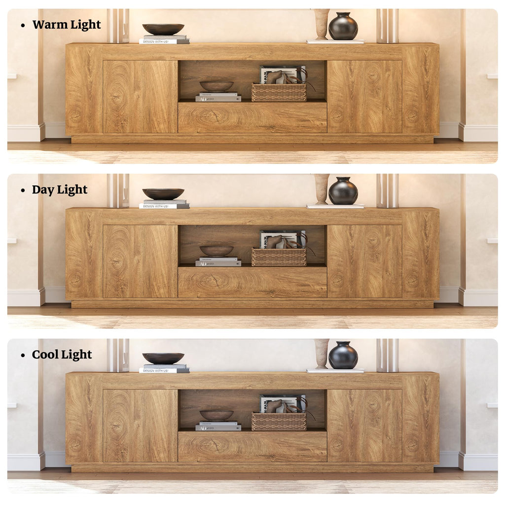 Natural Oak Brown TV Stands B336
