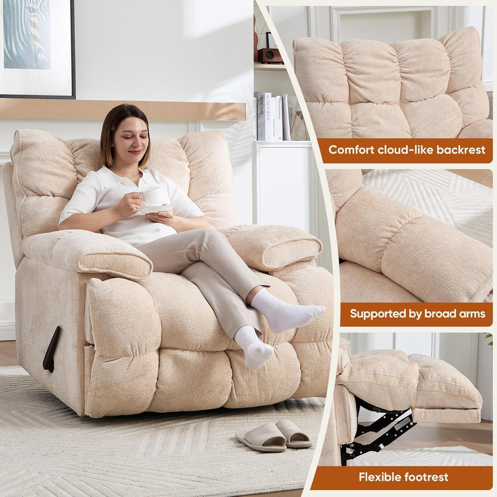 Oversized Swivel Rocker Recliner Chair Z8311