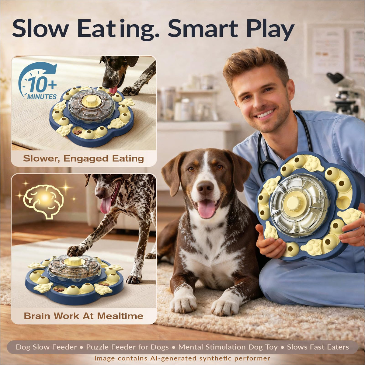3-Level Dog Puzzle Toy Treat Dispenser M82258