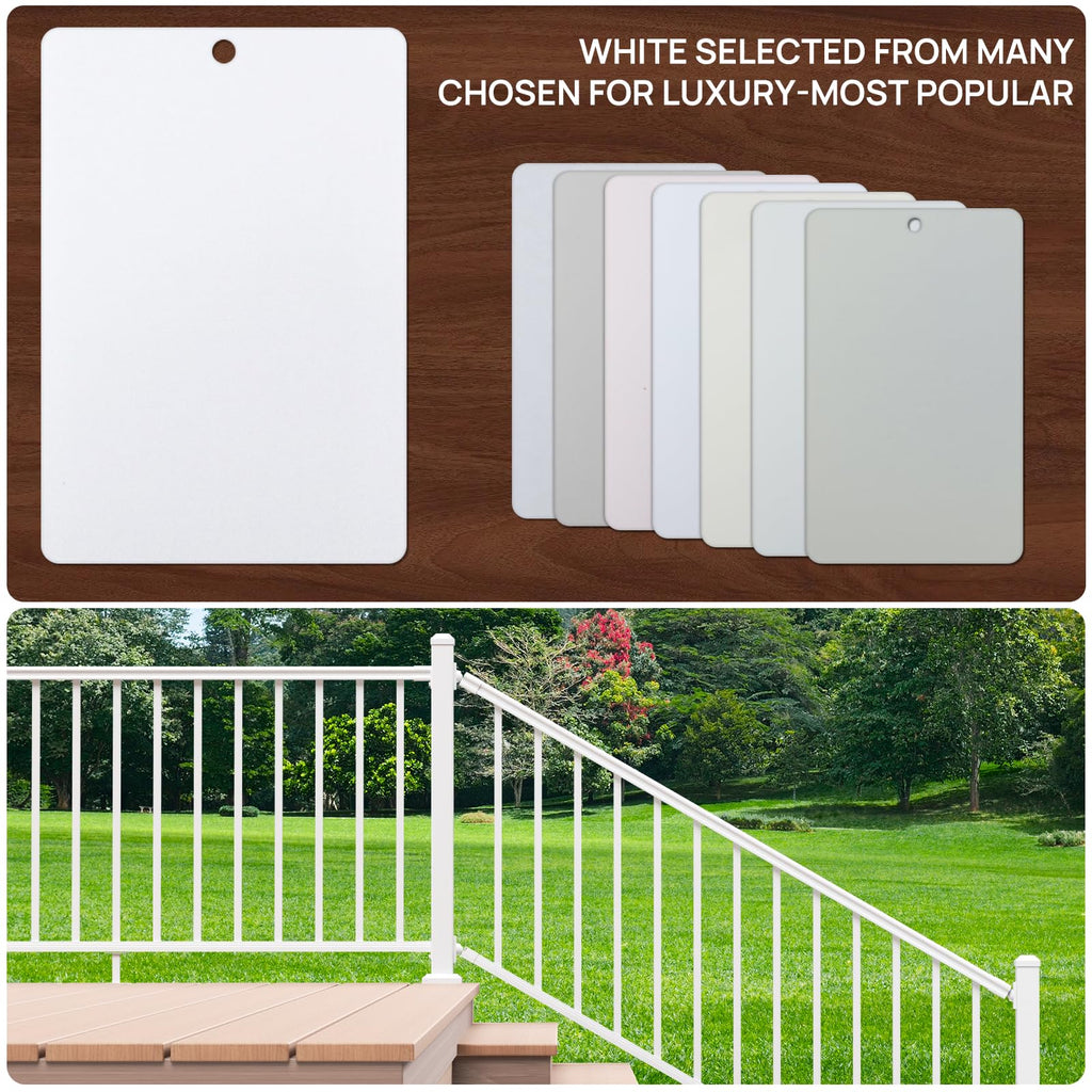 White Modular Stair Railing Kit P7327
