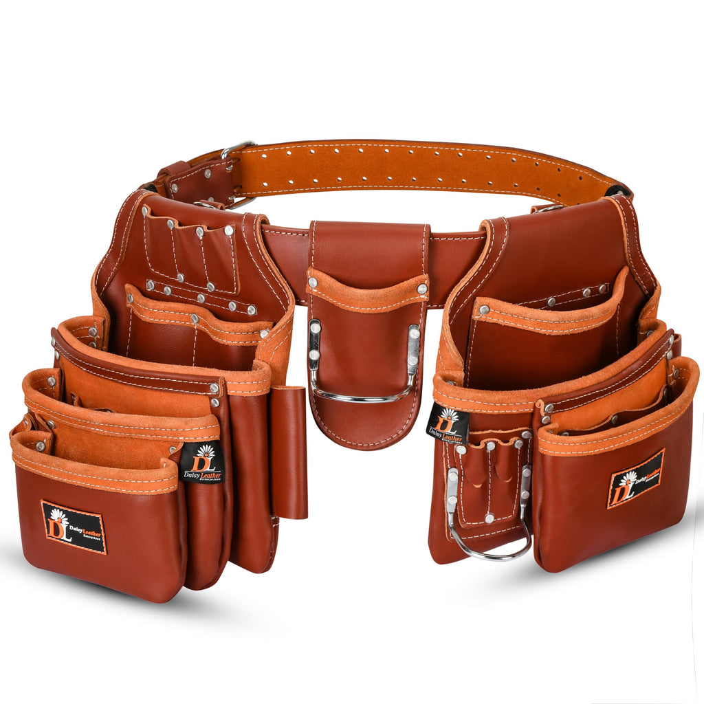 Leather Tool Belt 28 Pockets 2.5-inch Padded A283