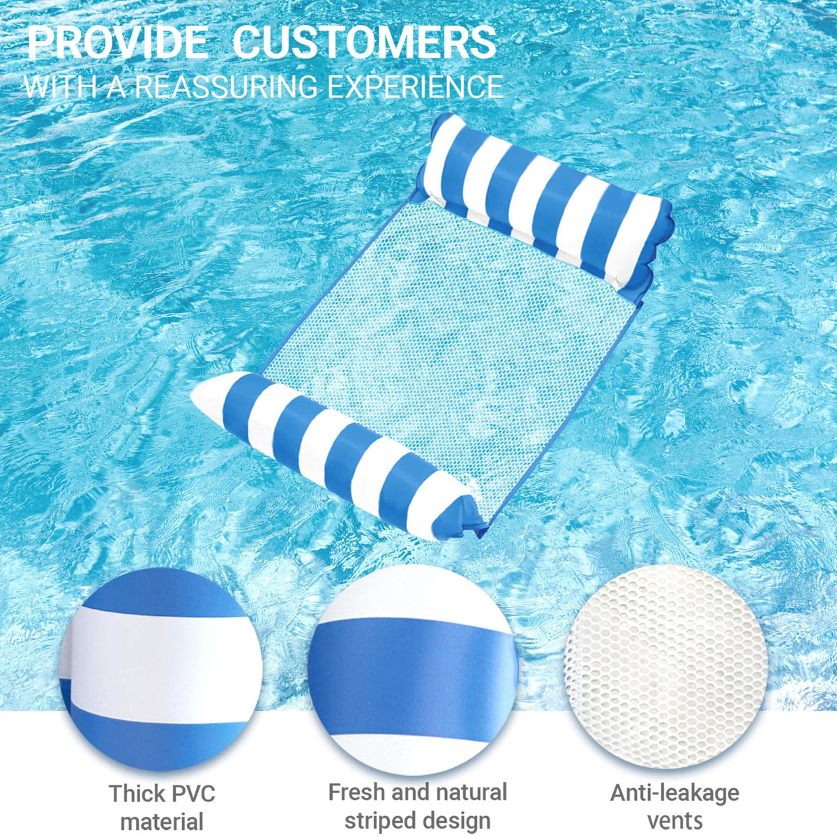 Inflatable Mesh Pool Float Q6493