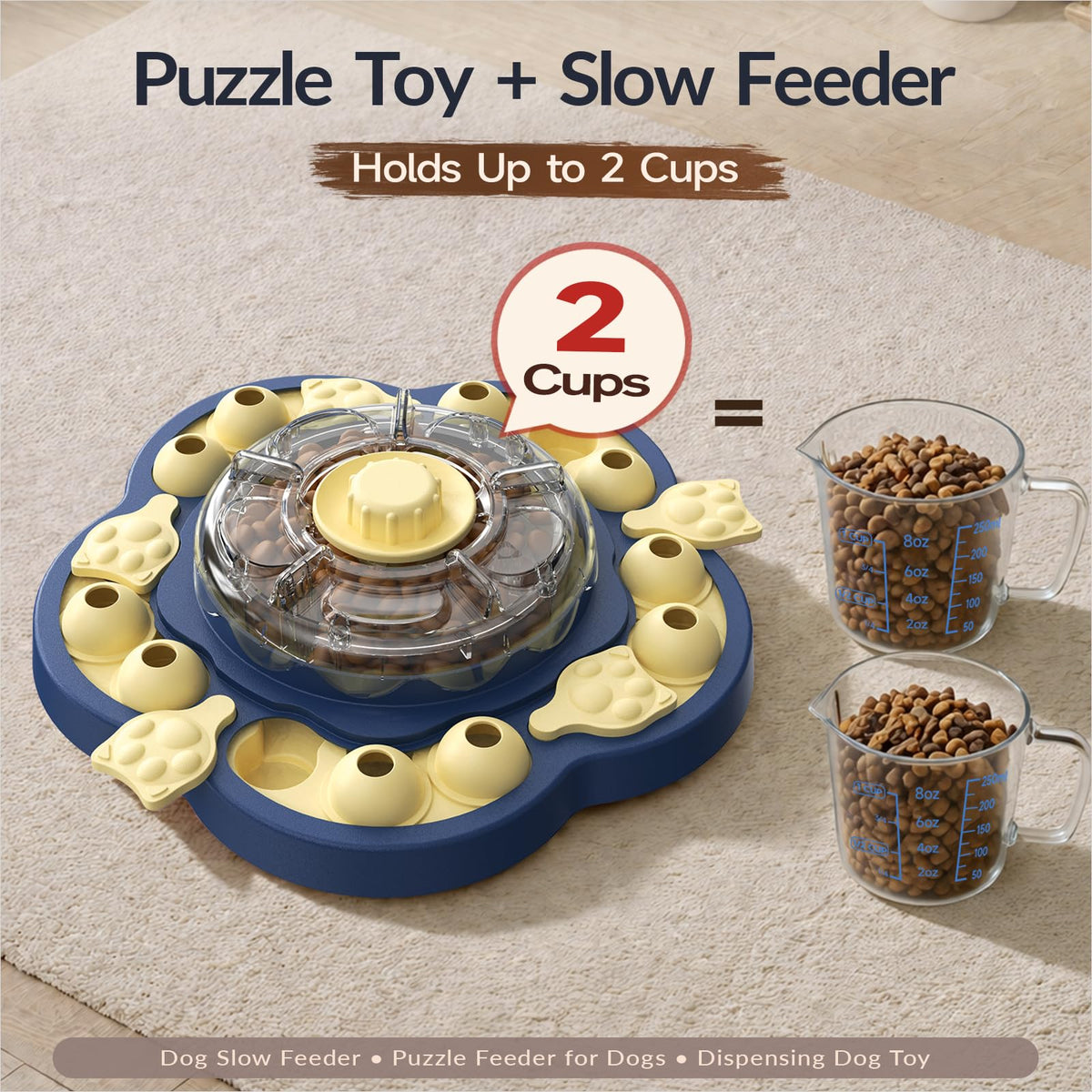 3-Level Dog Puzzle Toy Treat Dispenser M82258