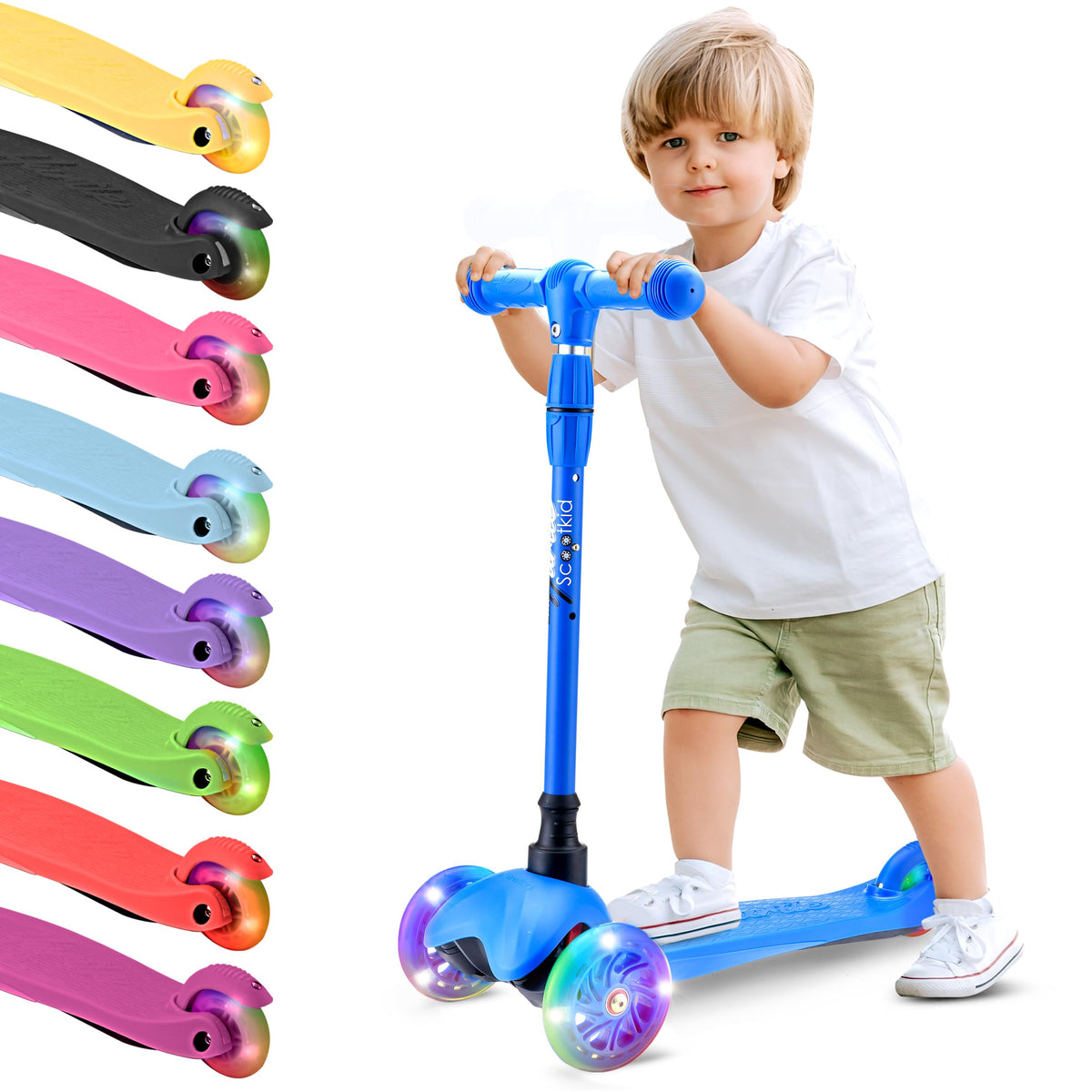 3 Wheel Kids Scooter with LED Wheels K24280