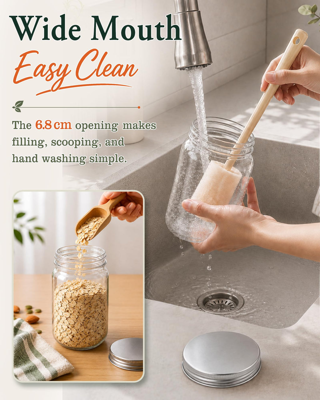 12 Pack 16 oz Clear Plastic Mason Jars with Lids Y211982