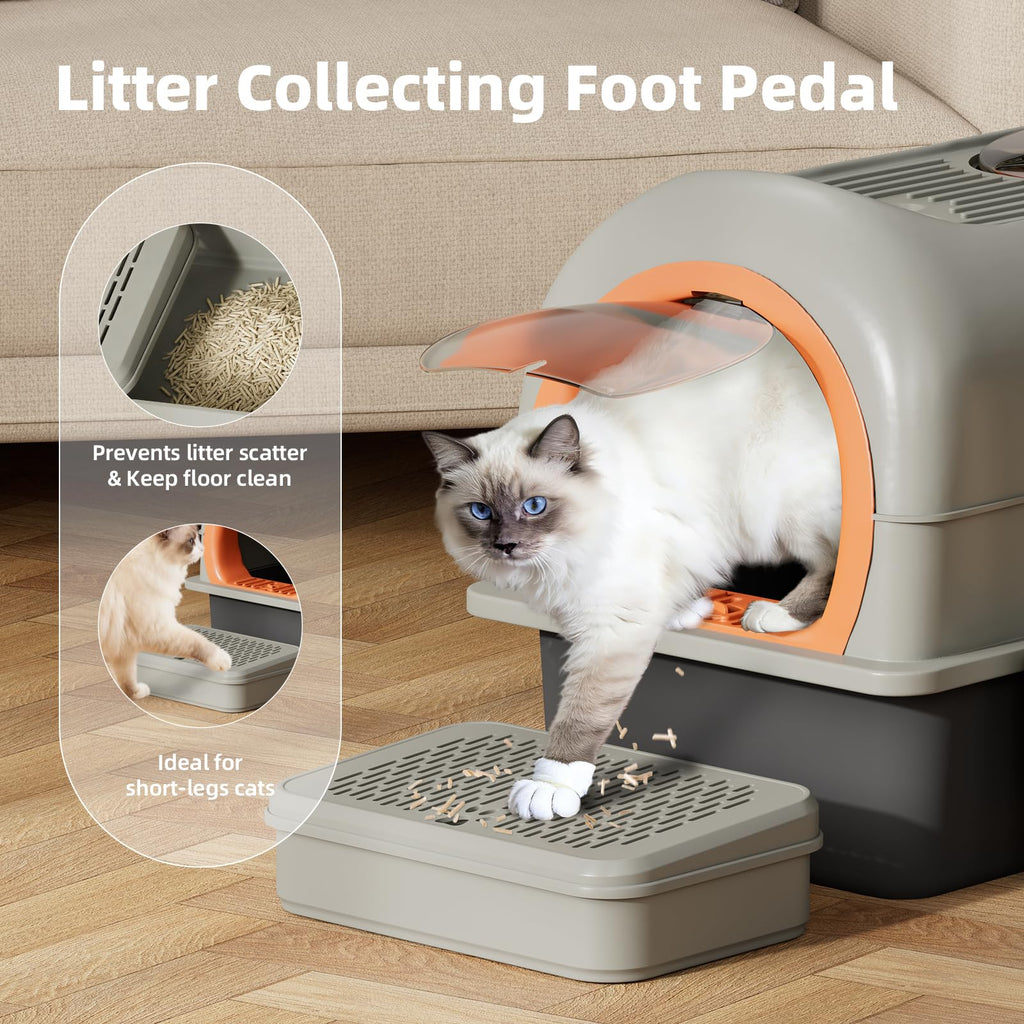 Stainless Steel Cat Litter Box with Lid F2885