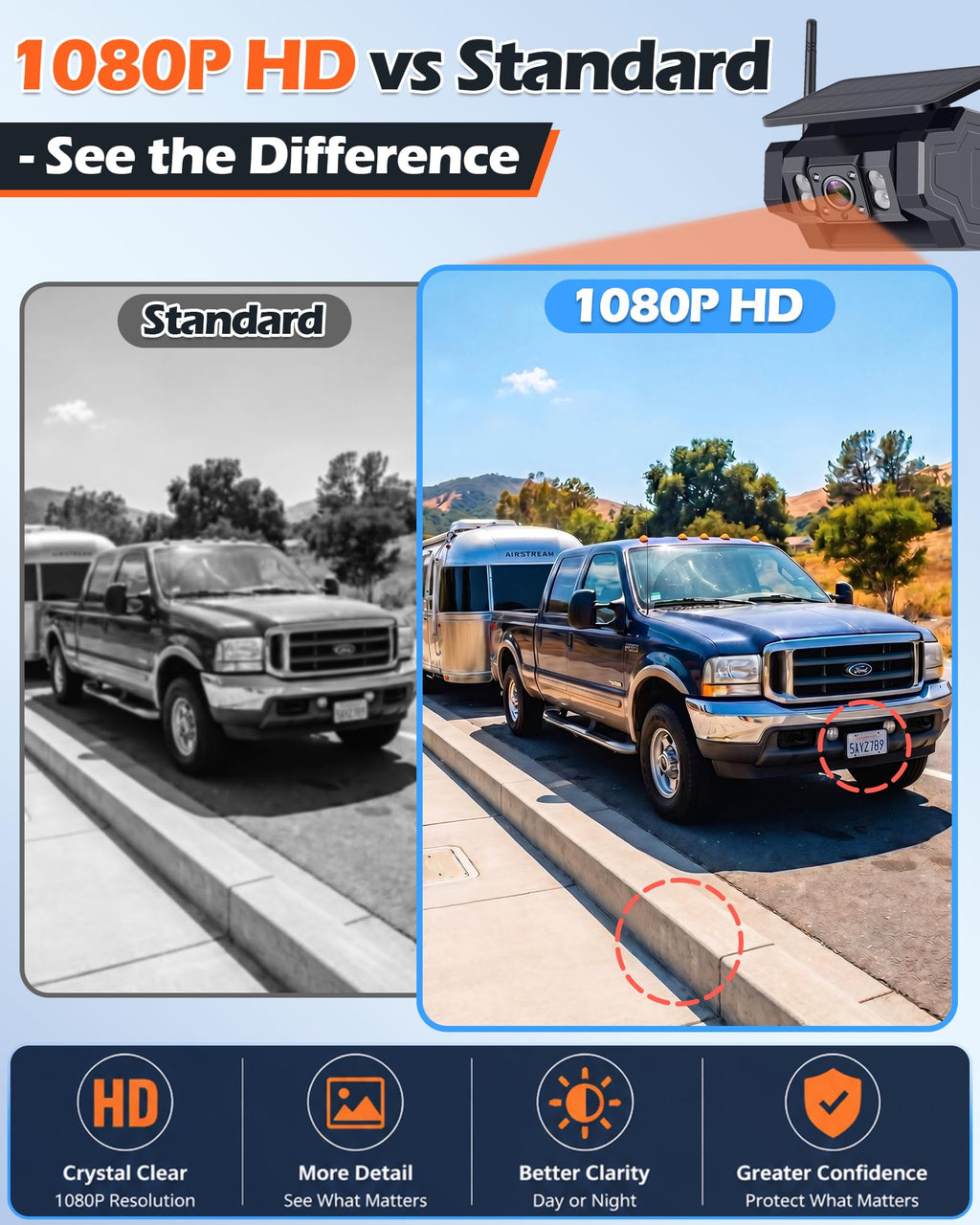 1080P Magnetic Wireless Backup Camera M952875