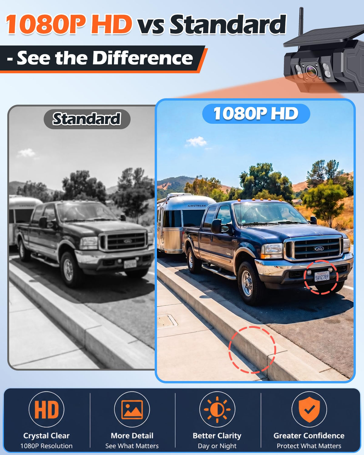 1080P Magnetic Wireless Backup Camera M952875