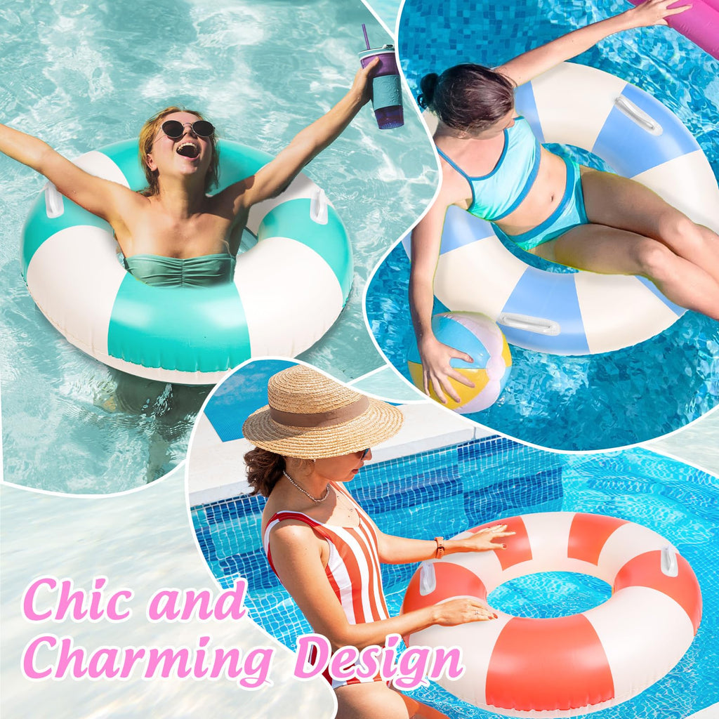4Pcs Inflatable Pool Float with Handle J680
