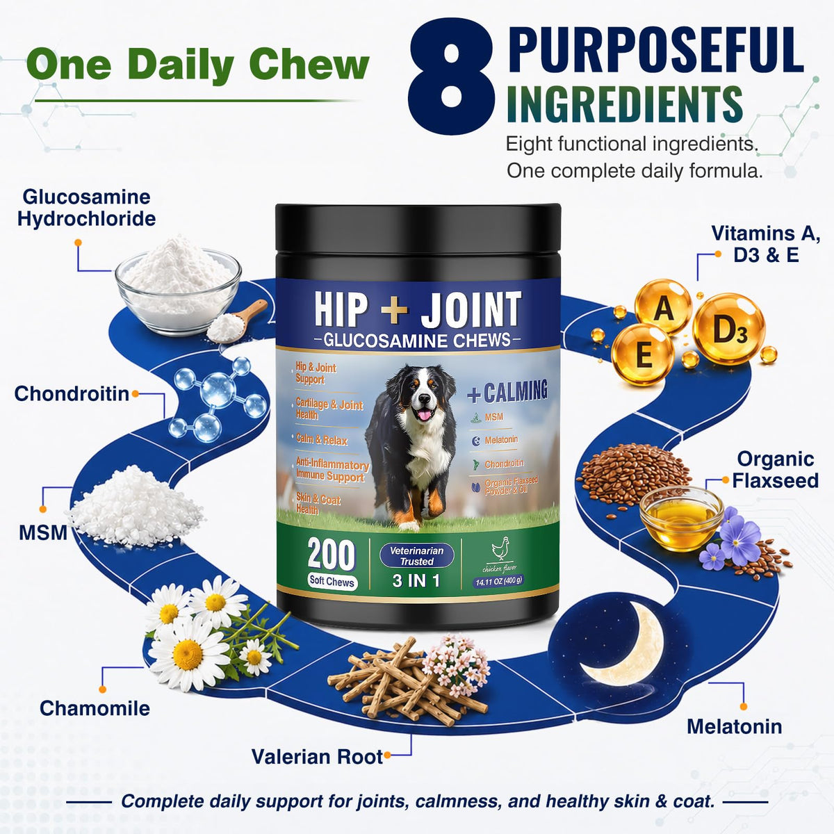 Hip and Joint Supplement for Dogs 200ct Q3368