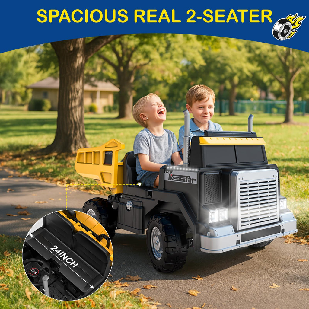 24V 4WD Ride On Dump Truck with 400W Motors H54626