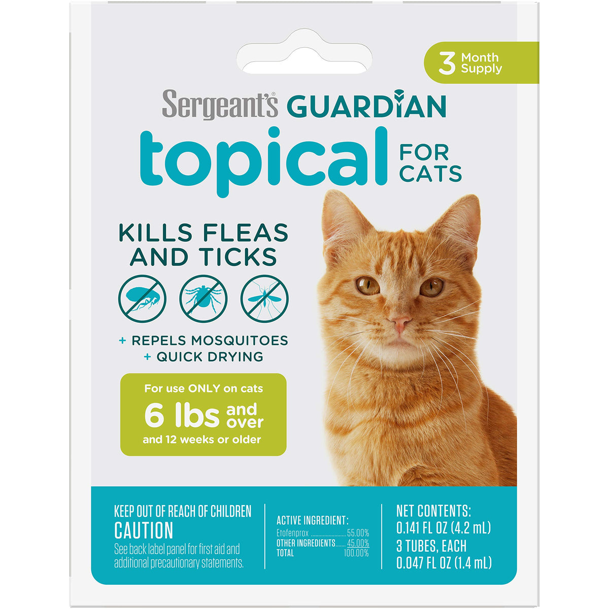 Flea & Tick Topical Cats 3-Month M1025