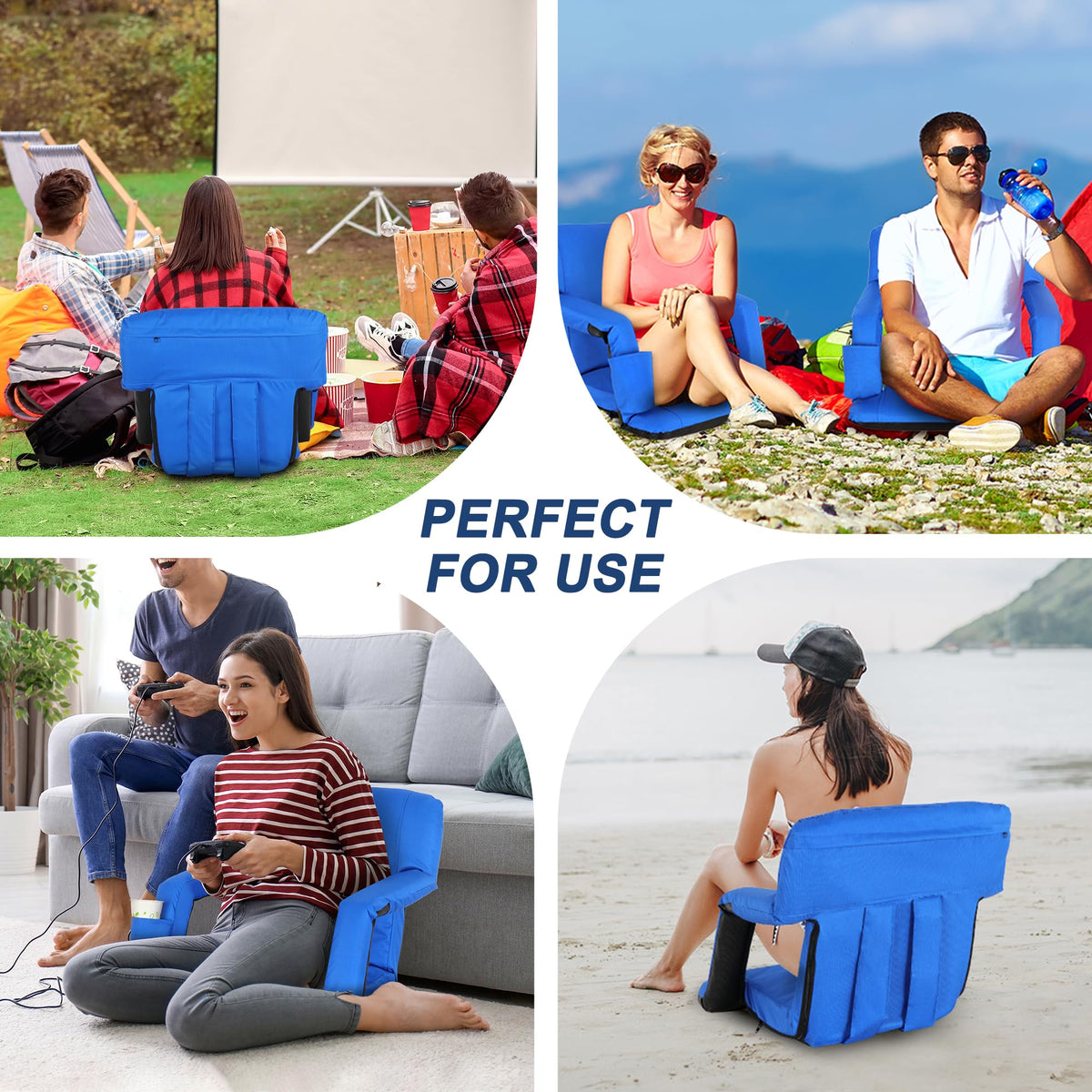 Stadium Seat with Back Support, 2 PCS F276098