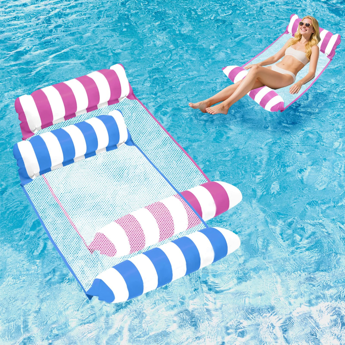 Inflatable Mesh Pool Float Q6493