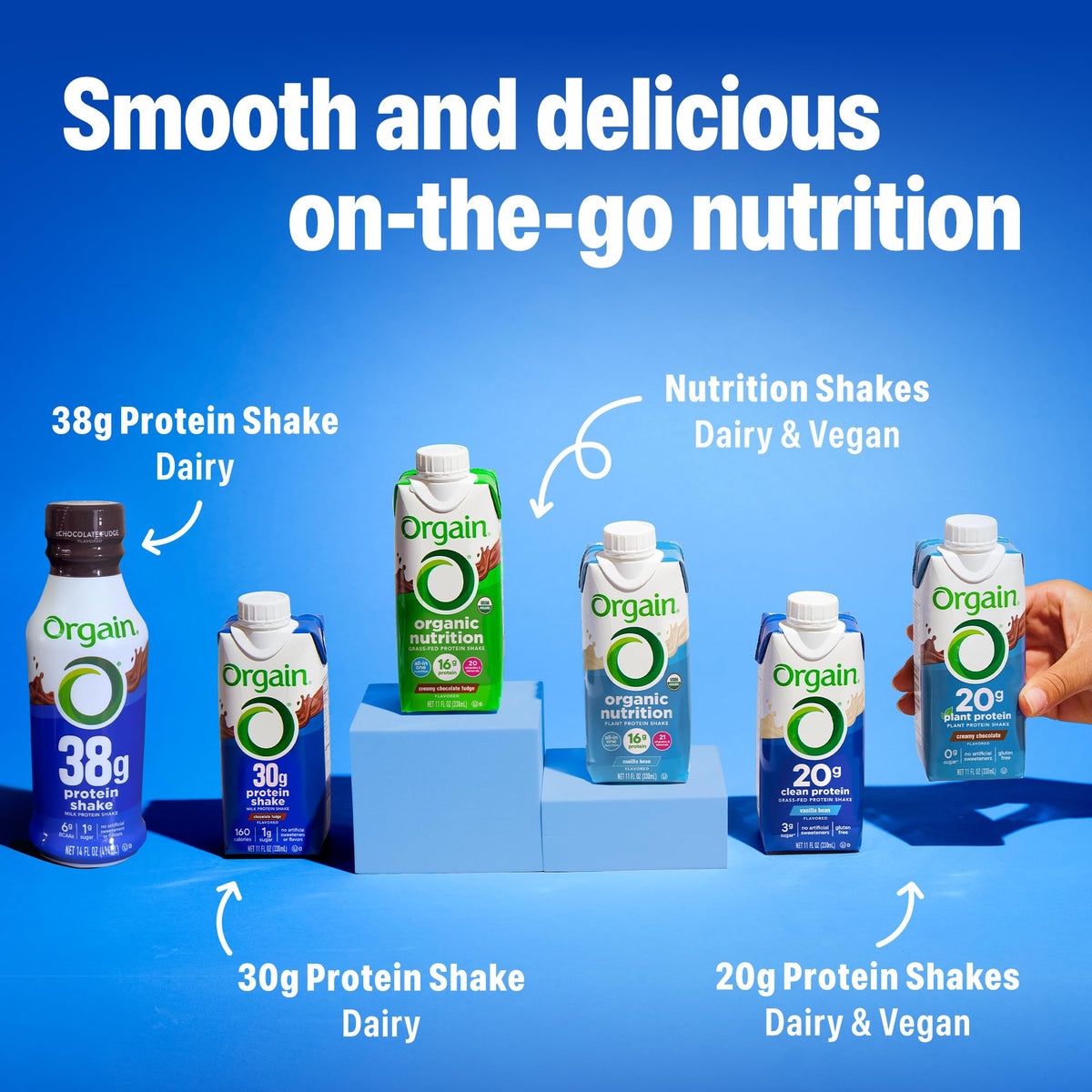 30g High Protein Dairy Shake, 5g BCAAs, 11 oz, 12pk G5964