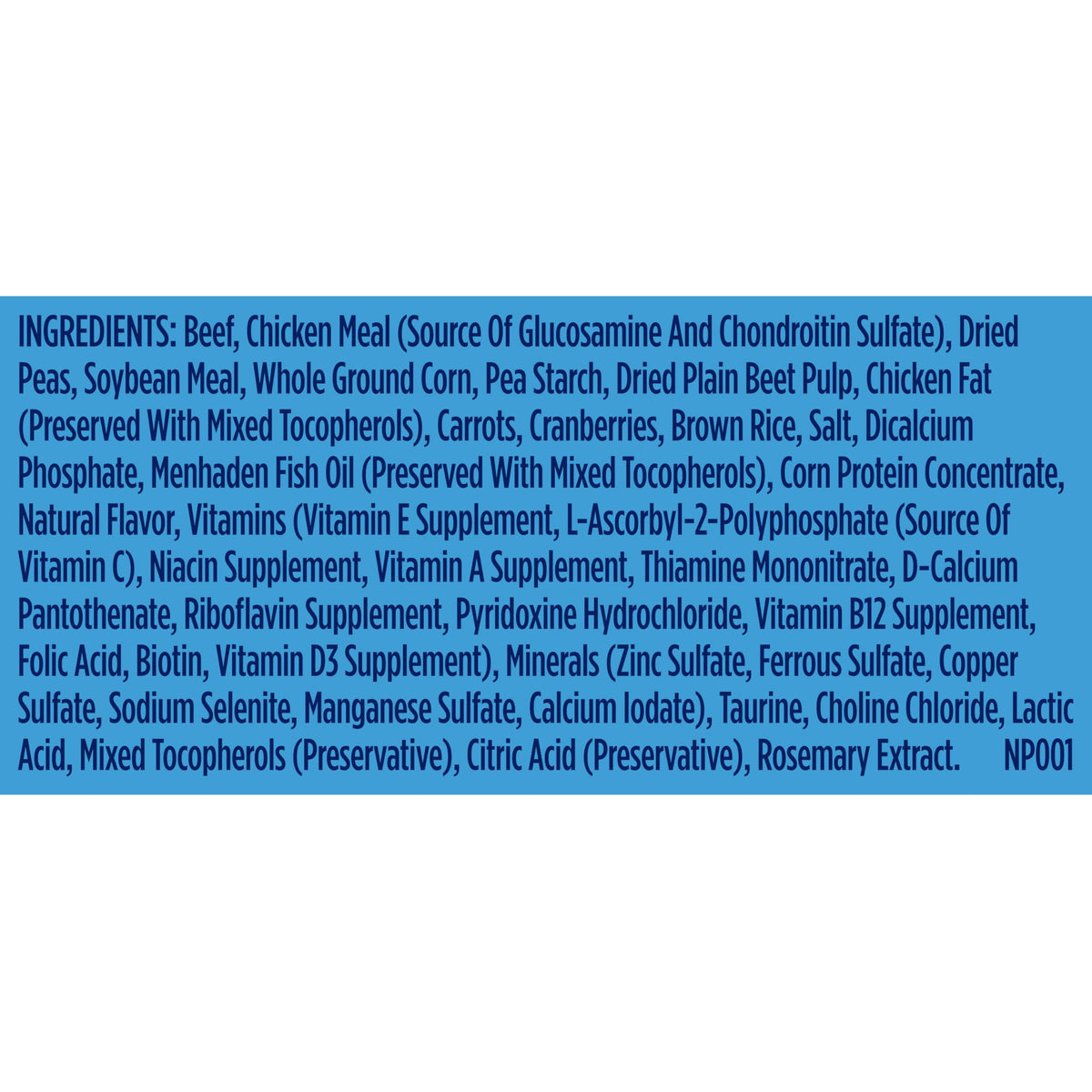 Large Breed Dry Dog Food with Beef 40 lb Bag H814