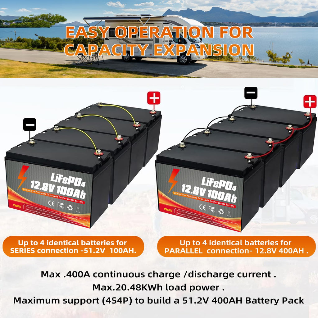 12V 100Ah LiFePO4 Battery A10923