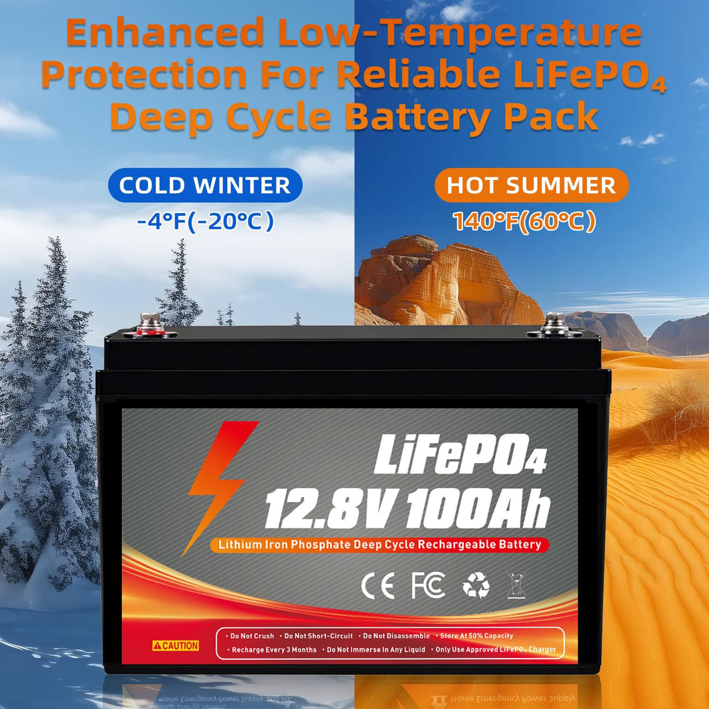 12V 100Ah LiFePO4 Battery A10923