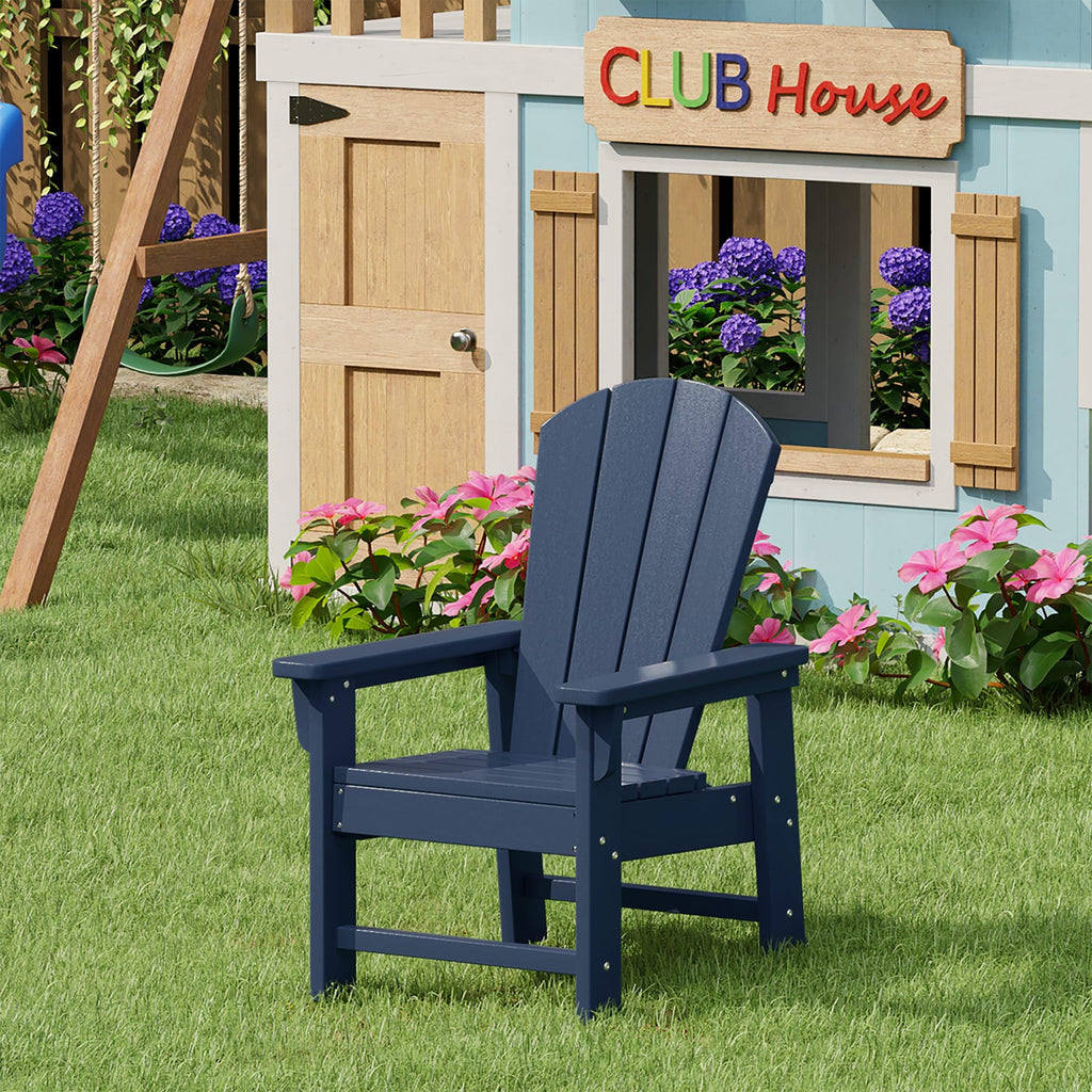 Navy Blue HDPE Adirondack Chair H1185